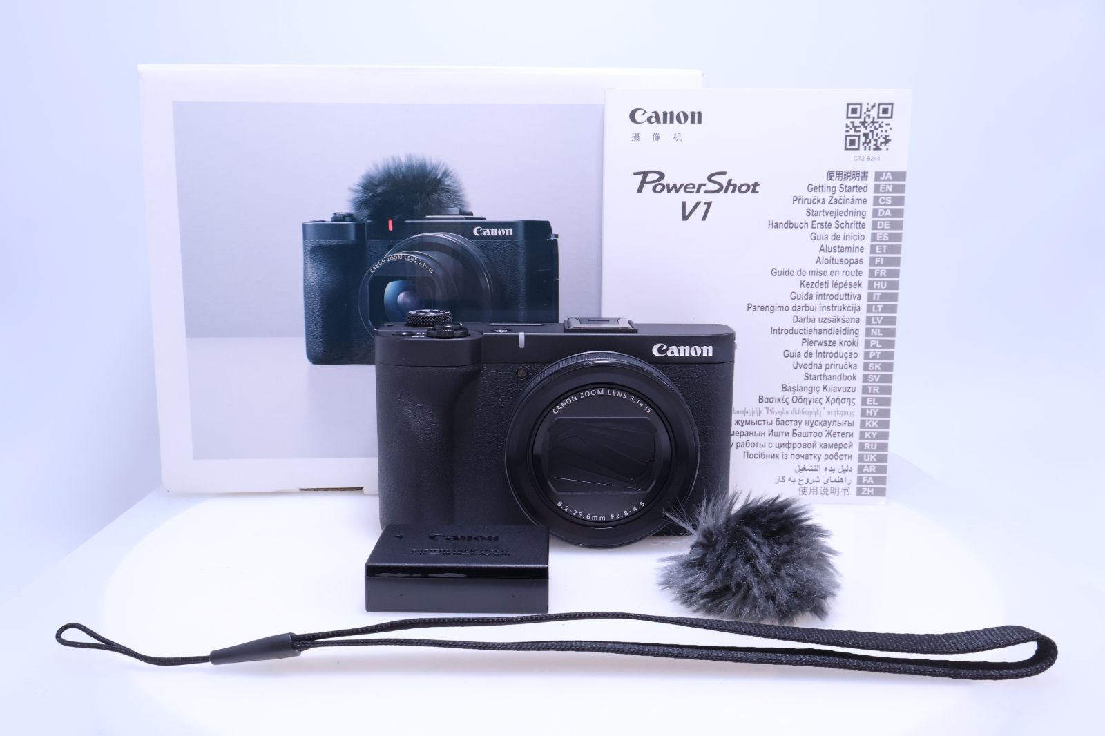 【良品】Canon PowerShot V1 ハイブリッドカメラ 超広角ズームレンズ内蔵 4K動画 Vlog ライブ配信 コンテンツ制作 コンパクトデザイン