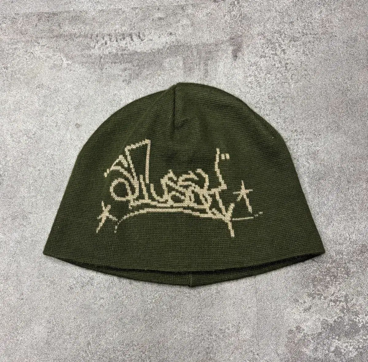 90s STUSSY ビーニー オリーブ