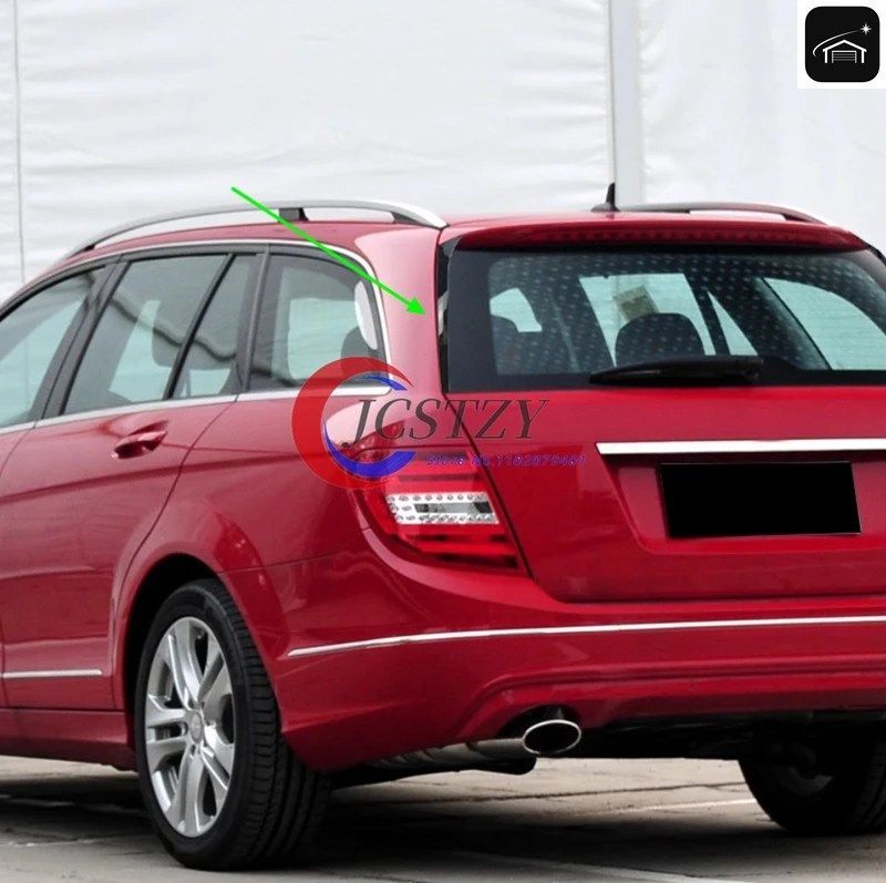 メルセデス・ベンツ Cクラス W204 バリアントワゴン 2007-2014 C200 C260 用リアウィンドウサイドスポイラー カスタムパーツ