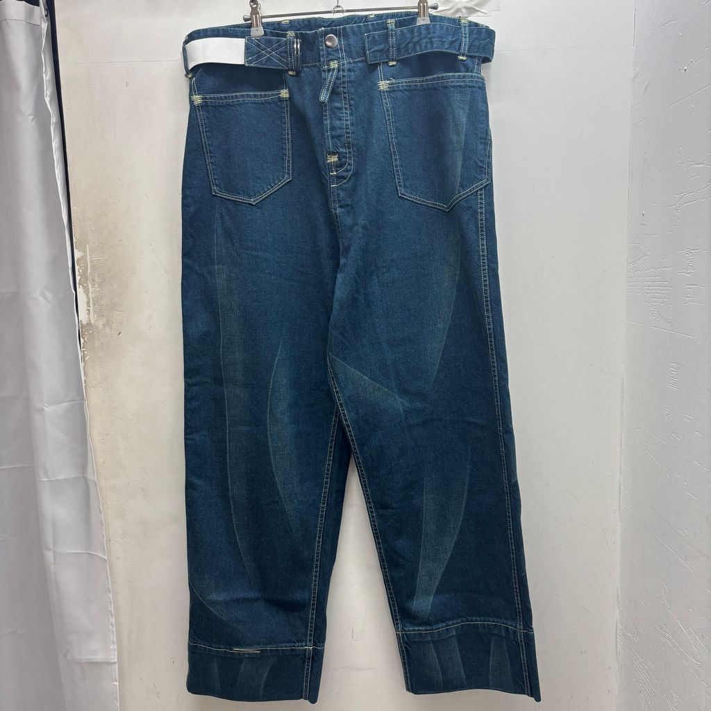 DAN ダン 23SS Replica Jeans ワイドデニム ブルー系 size:M【中目黒B06】