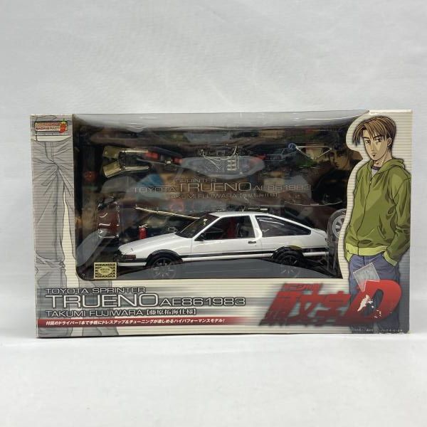 【中古】ホットワークス トヨタ スプリンター トレノ AE86 1983 藤原拓海仕様(ホワイト×ブラック) 開封品 頭文字D[97]