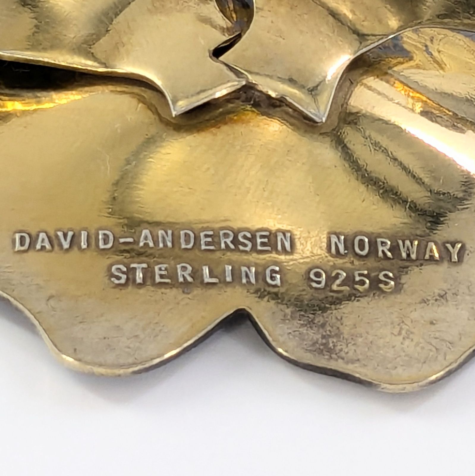David Andersen デヴィッド・アンデルセン ブローチ フラワーデザイン