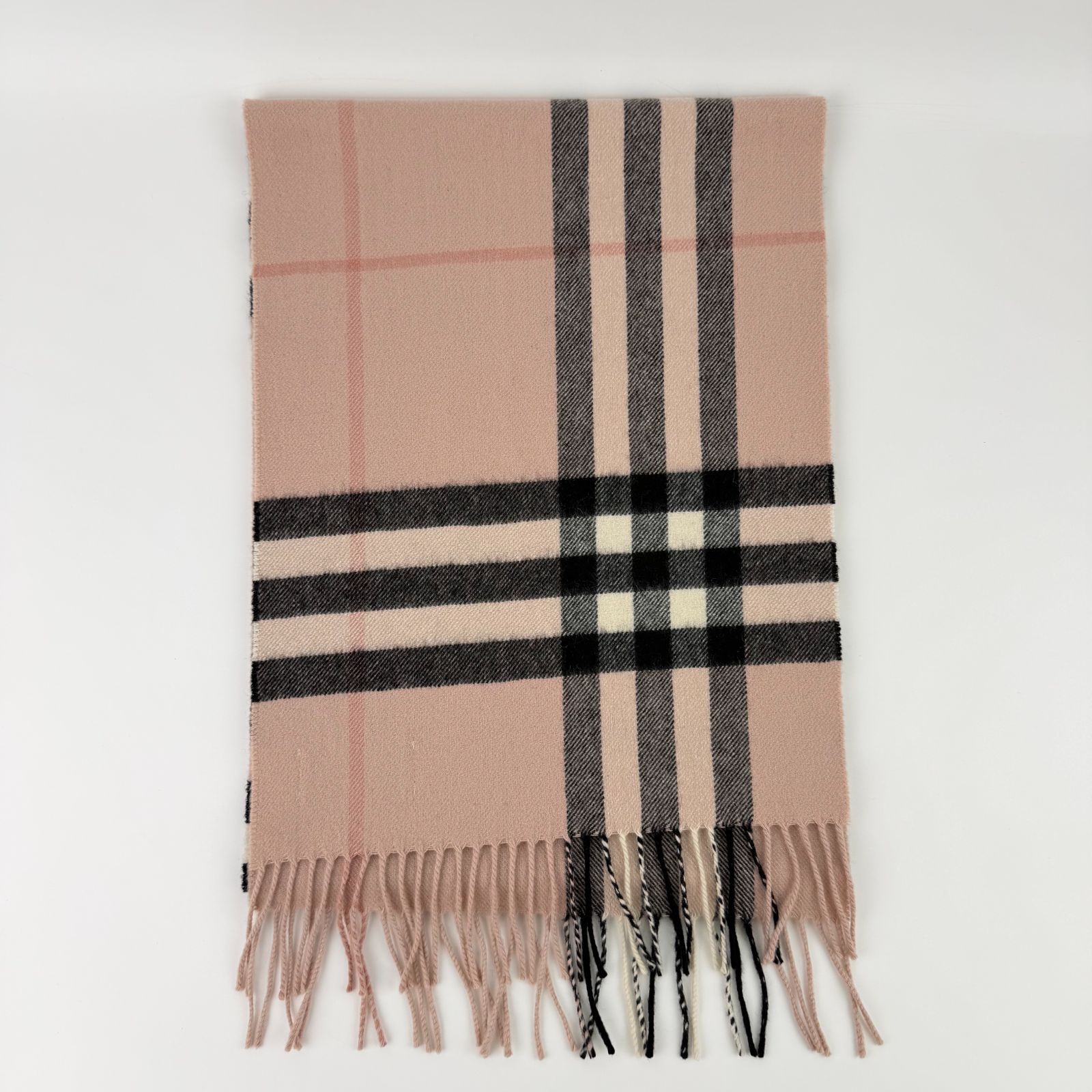 【バーバリー】美品 マフラー ノバチェック ピンク カシミヤ混 レディース 中古】BURBERRY バーバリー ノバチェック マフラー カシミヤ ピンク