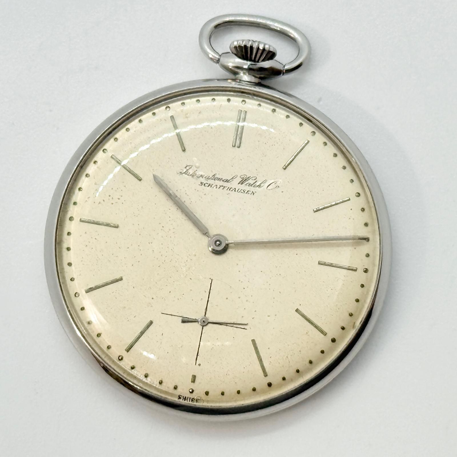 IWC SCHAFFHAUSEN アイダブリューシー シャフハウゼン ベージュ 手巻き メンズ 懐中時計 稼働品