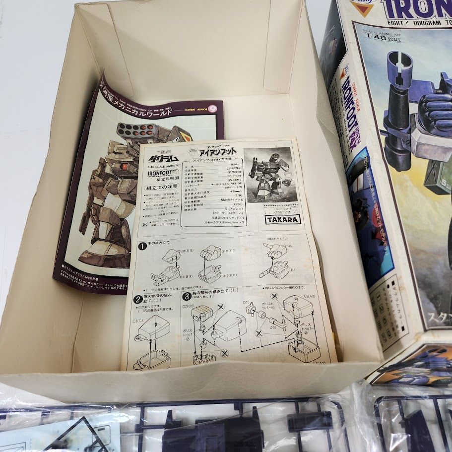 【未開封品】1/48 アイアンフット　ブロックヘッド　太陽の牙ダグラム　タカラ