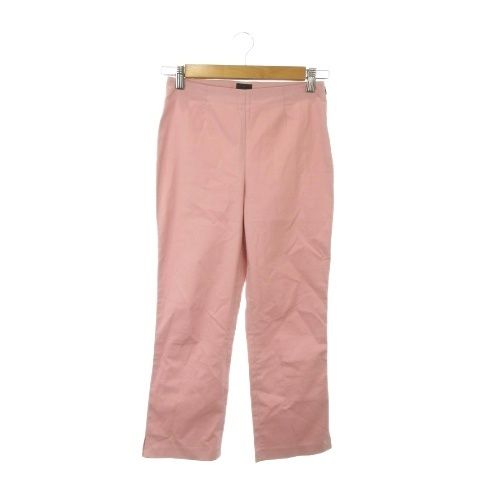ディー&ジー ドルガバ ドルチェ&ガッバーナ D&G パンツ 24/38 ピンク 無地 クロップド丈 スリット /AO21 ■ECD005