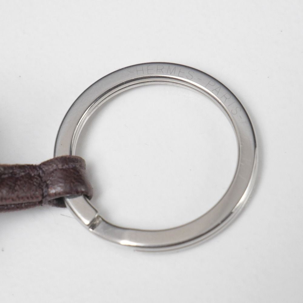 □美品□HERMES エルメス カルメン チャーム フリンジ レザー