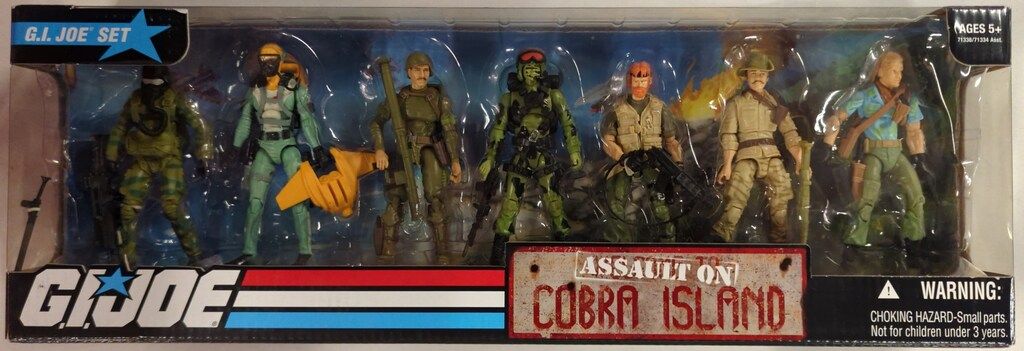 HASBRO GI JOE SET ASSAULT ON COBRA ISLAND 3.5インチ