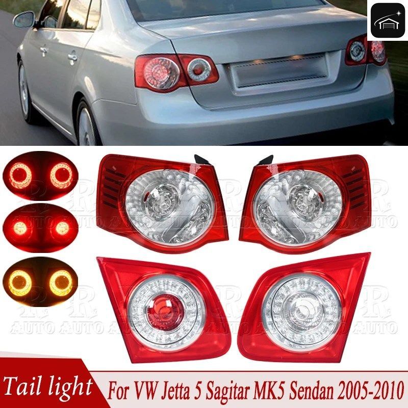 フォルクスワーゲン VW ジェッタ 5 サギタール MK5 センダン 2005-2019 2010 リアストップブレーキ ライトターンシグナルランプ用 LED テー