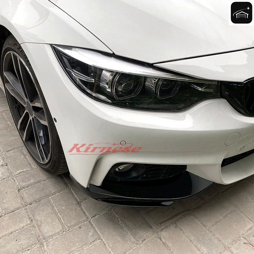 BMW 4シリーズ F32 F33 F36 Mスポーツ 2014-2020 フロントバンパー ディフューザーリップ スポイラースプリッター 左右セット 2個 カスタム