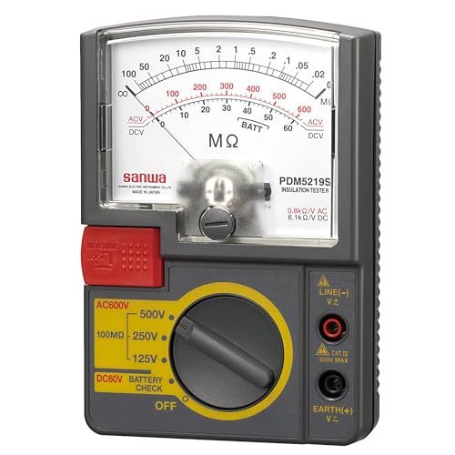 R◆三和電気計器 SANWA アナログ絶縁抵抗計 500V/250V/125V PDM5219S c356545a