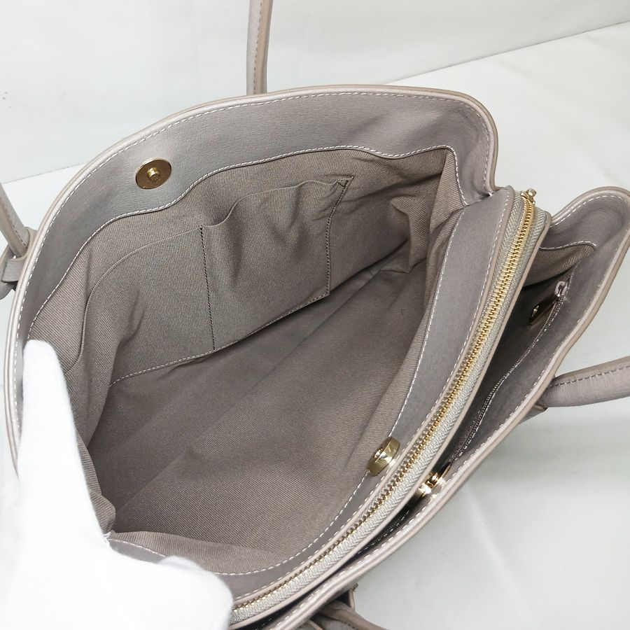 ※併売商品※◆中古状態良好◆FURLA【フルラ】ショルダートートバッグ レザー グレージュ レディース M1867 ※併売商品※◆中古状態良好◆FURLA【フルラ】ショルダートートバッグ レザー グレージュ レディース M1867