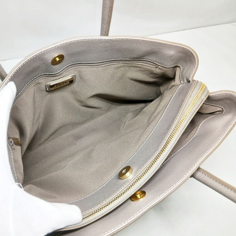 ※併売商品※◆中古状態良好◆FURLA【フルラ】ショルダートートバッグ レザー グレージュ レディース M1867 ※併売商品※◆中古状態良好◆FURLA【フルラ】ショルダートートバッグ レザー グレージュ レディース M1867