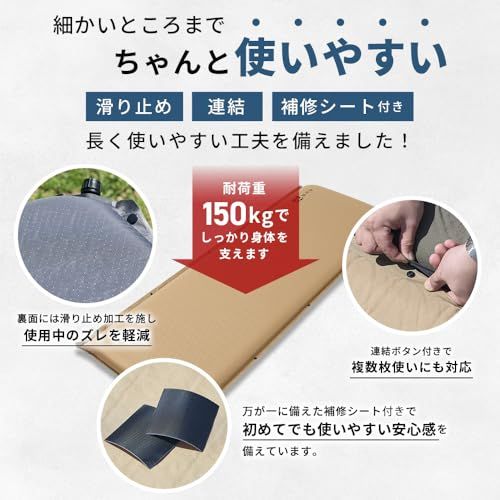 WAQ キャンプマット 車中泊マット 厚手 8cm コンパクト R値 6.0 特殊ウレタン 軽量 インフレーターマット (OLIVE)t 7fa8effa WAQ キャンプマット 車中泊マット 厚手 8cm コンパクト R値 6.0 特殊ウレタン 軽量 インフレーターマット (OLIVE)t 7fa8effa