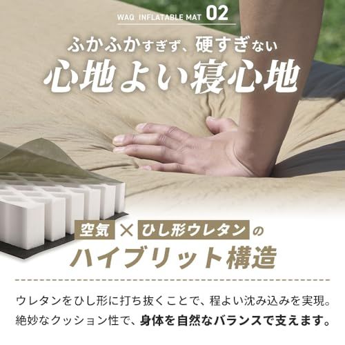 WAQ キャンプマット 車中泊マット 厚手 8cm コンパクト R値 6.0 特殊ウレタン 軽量 インフレーターマット (OLIVE)t 7fa8effa WAQ キャンプマット 車中泊マット 厚手 8cm コンパクト R値 6.0 特殊ウレタン 軽量 インフレーターマット (OLIVE)t 7fa8effa