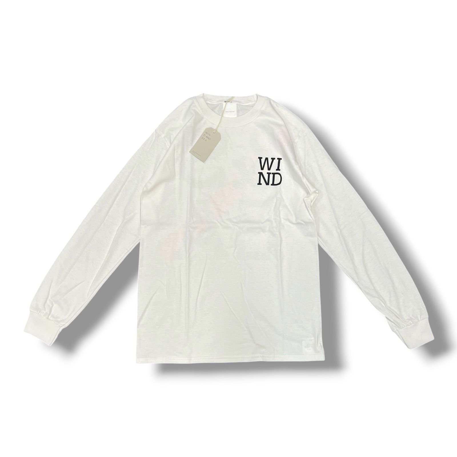 参考上代9,350円 未使用品 WIND AND SEA バックプリントロングスリーブ 