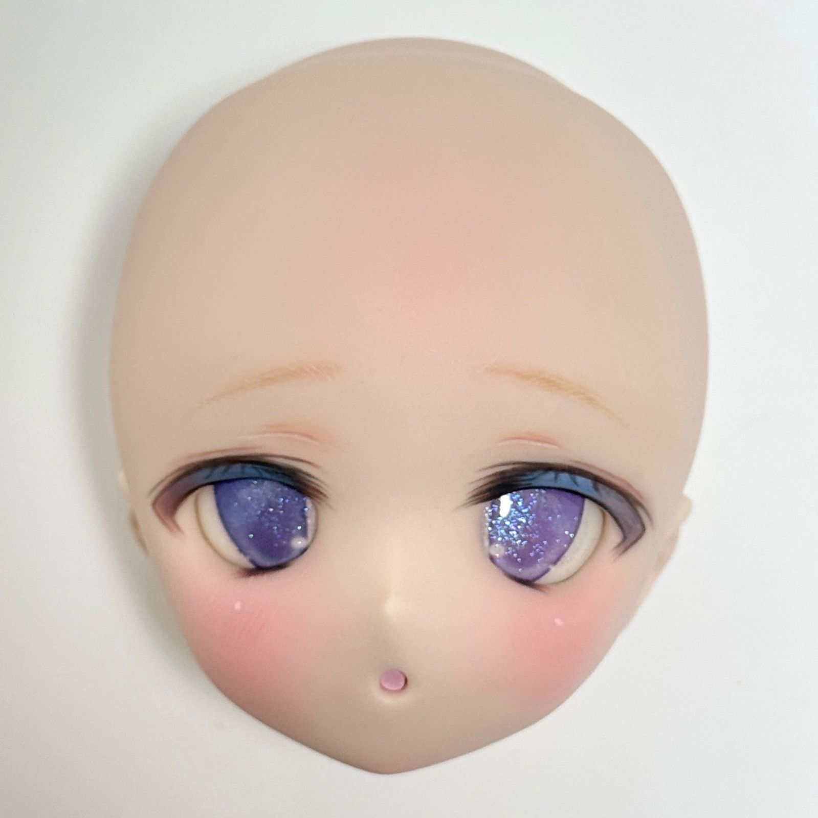 カスタムヘッド　DDH-01 セミホワイト肌＋デカールアイ　舌パーツ付き　ドルフィードリーム