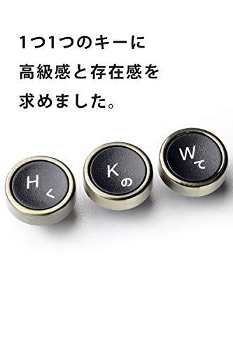 HKW タイプライター風メカニカルキーボード 青軸 104キー USB有線 日本語キーボード (アンティーク風)★m fe057d69