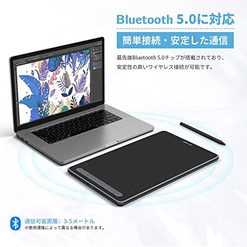XPPen ペンタブ Deco LW ワイヤレス Bluetooth対応 板タブ ペンタブレット 10x6インチ X3チップ搭載ペン 傾き検知 選べる4色 デザイン テレワーク お絵かきソフト付 iPhoneのibisPaintに対応 And 7597417e