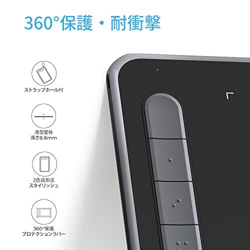 XPPen ペンタブ Deco LW ワイヤレス Bluetooth対応 板タブ ペンタブレット 10x6インチ X3チップ搭載ペン 傾き検知 選べる4色 デザイン テレワーク お絵かきソフト付 iPhoneのibisPaintに対応 And 7597417e