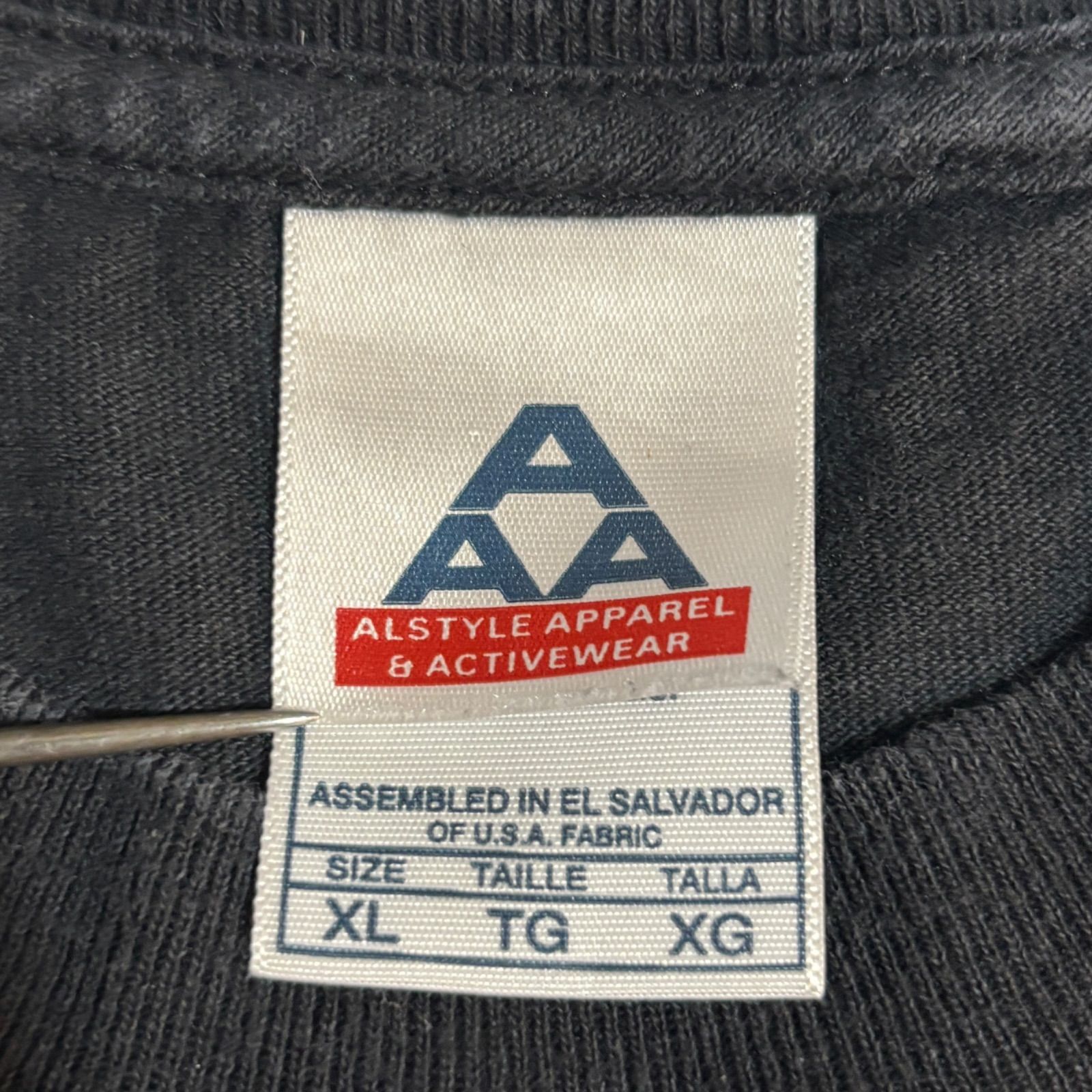 00s AC/DC THUNDER S/S TEE BLK XL エーシー・ディーシー サンダー ヘヴィメタル バンドT 半袖Tシャツ 黒 雷 古着