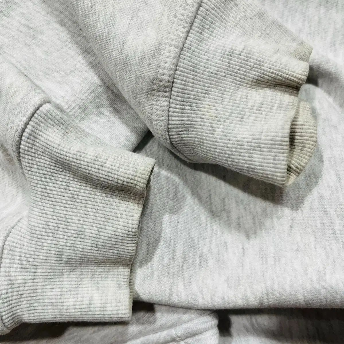 STUSSY ベーシック アッシュ ヘザー ストリート フーディー ジップアップ