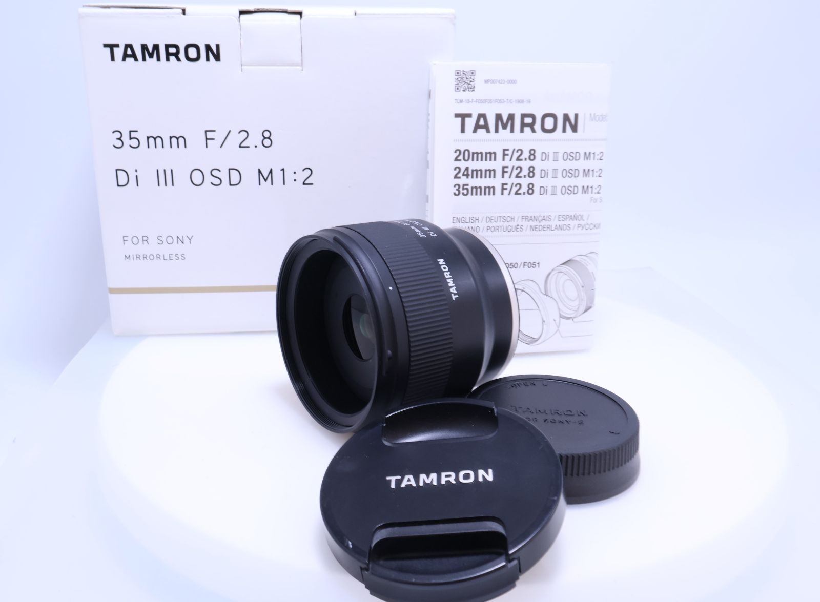 【極美品】TAMRON 35mm F/2.8 Di III OSD M1:2 (Model：F053) ※FEマウント用レンズ（フルサイズミラーレス対応） 35F/2.8DI3OSDF053