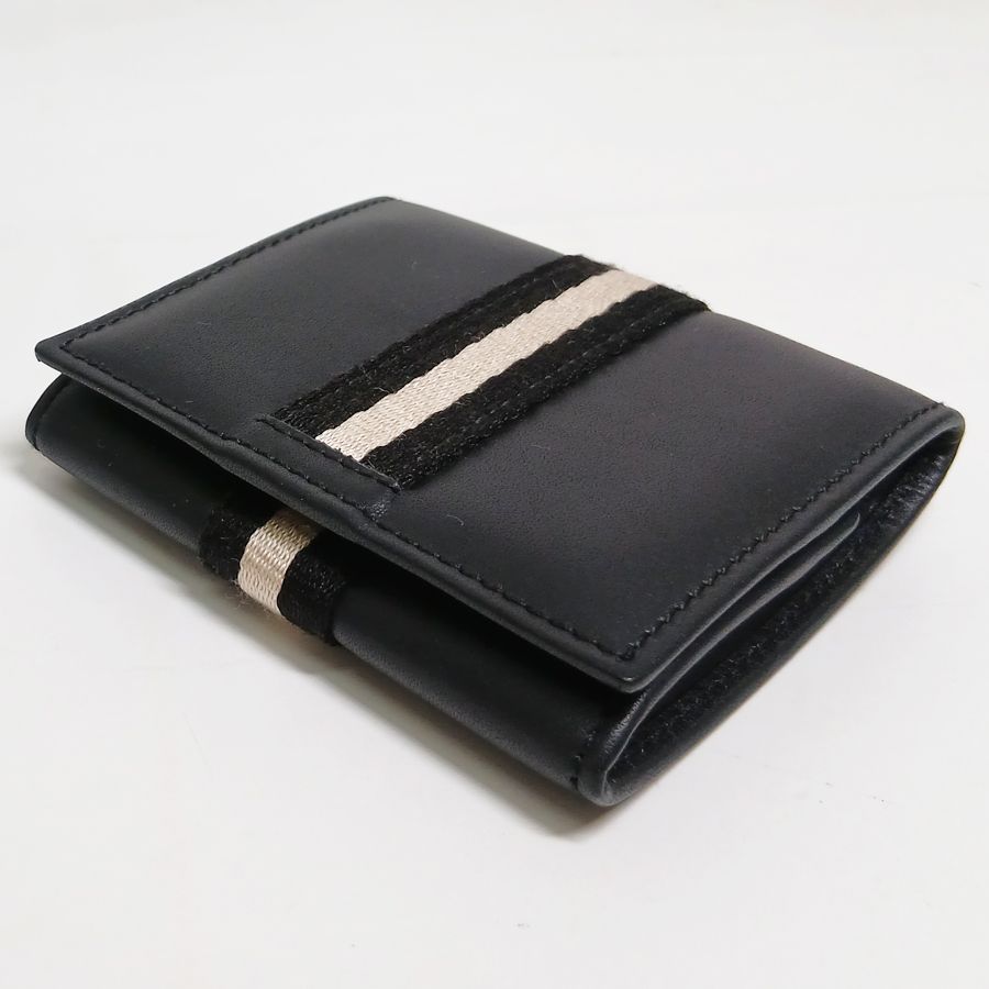 ※併売商品※◆中古状態良好◆BALLY【バリー】コインケース レザー ブラック 小銭入れ 財布 メンズ　M1869