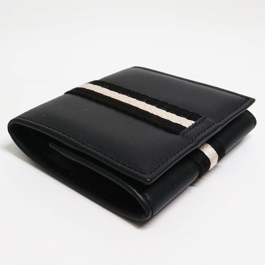 ※併売商品※◆中古状態良好◆BALLY【バリー】コインケース レザー ブラック 小銭入れ 財布 メンズ　M1869
