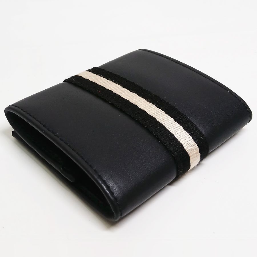 ※併売商品※◆中古状態良好◆BALLY【バリー】コインケース レザー ブラック 小銭入れ 財布 メンズ　M1869
