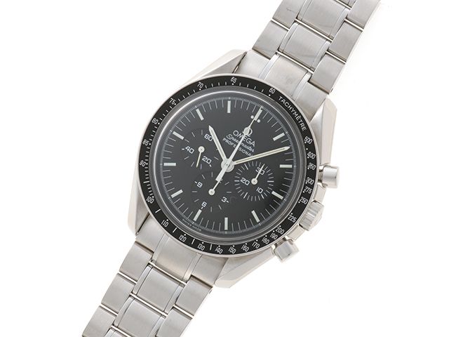 OMEGA オメガ スピードマスター 銀河鉄道999 3571.50.00 腕時計 ステンレススチール ブラック文字盤 手巻き メンズ【中古】472