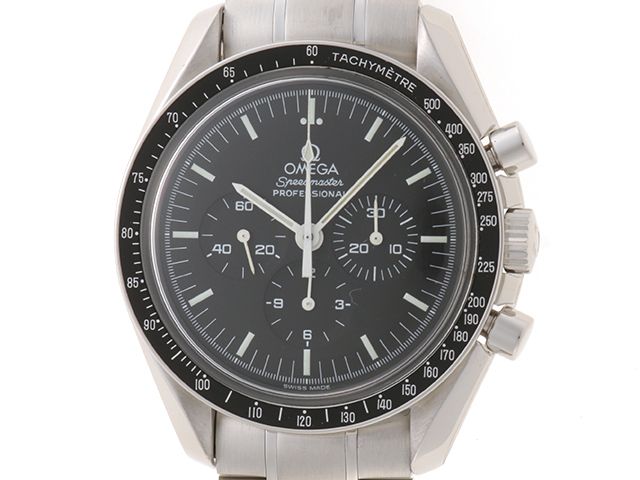 OMEGA オメガ スピードマスター 銀河鉄道999 3571.50.00 腕時計 ステンレススチール ブラック文字盤 手巻き メンズ【中古】472