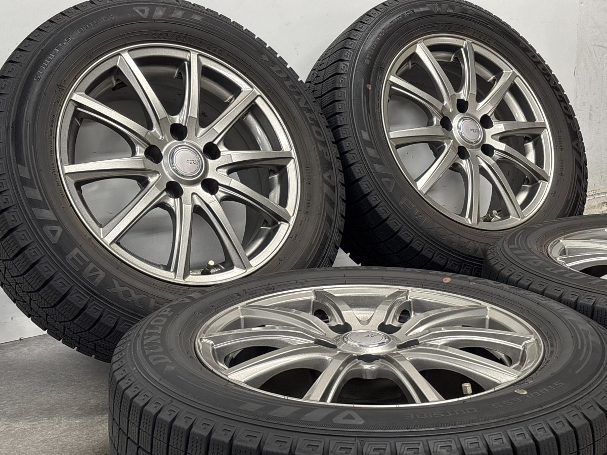 バリ溝】シビラネクスト GS-5 16in 6.5J +38 PCD114.3 ダンロップ