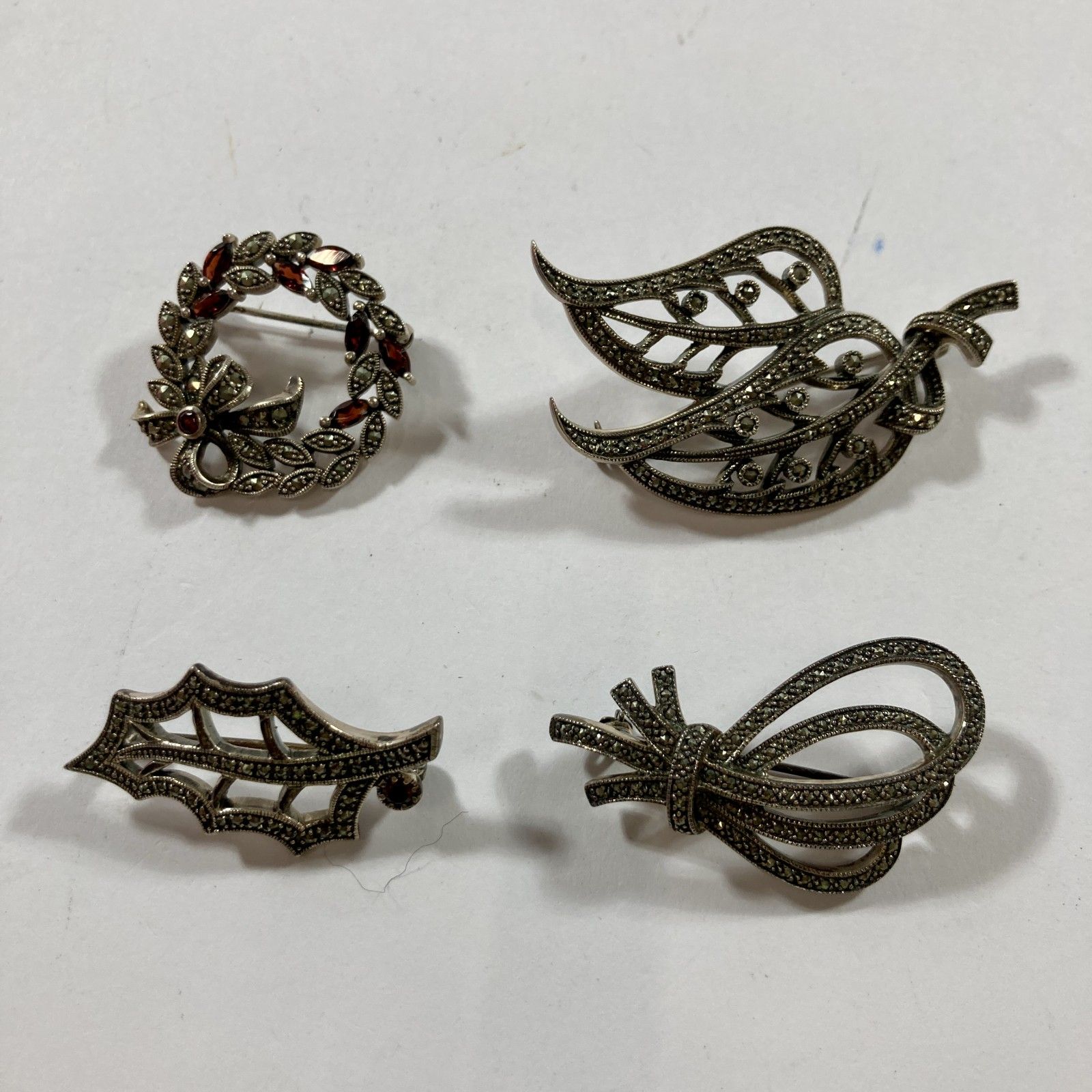 希少＊  #274 ブローチ シルバー ヴィンテージ ☆ ヴィンテージ シルバー ブローチ 4点 まとめ商品 SILVER 925刻印