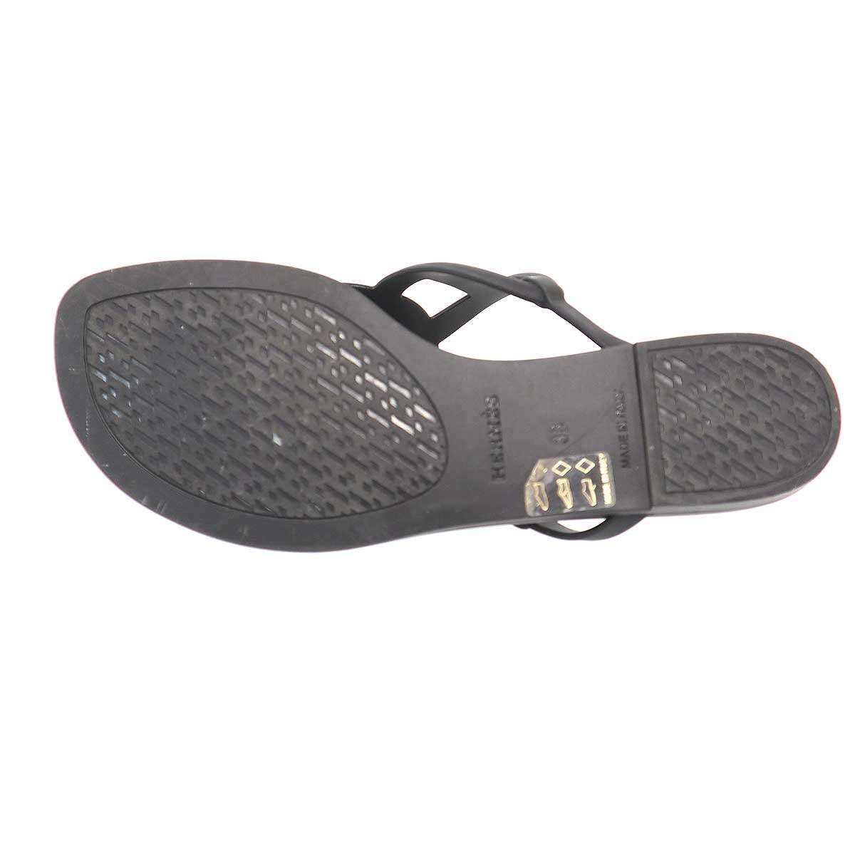 HERMES エルメス Egerie Sandals エジェリ サンダル ブラック 36