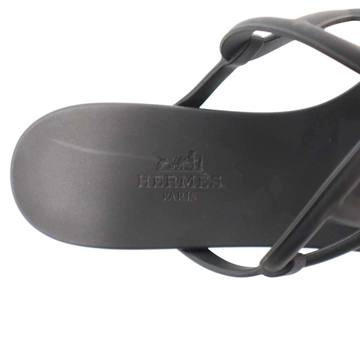 HERMES エルメス Egerie Sandals エジェリ サンダル ブラック 36