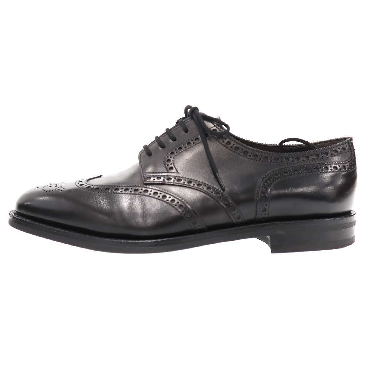 JOHN LOBB ジョン ロブ Hayle ヘイル ウィングチップレザーシューズ ブラック 8E JOHN LOBB ジョン ロブ Hayle ヘイル ウィングチップレザーシューズ ブラック 8E