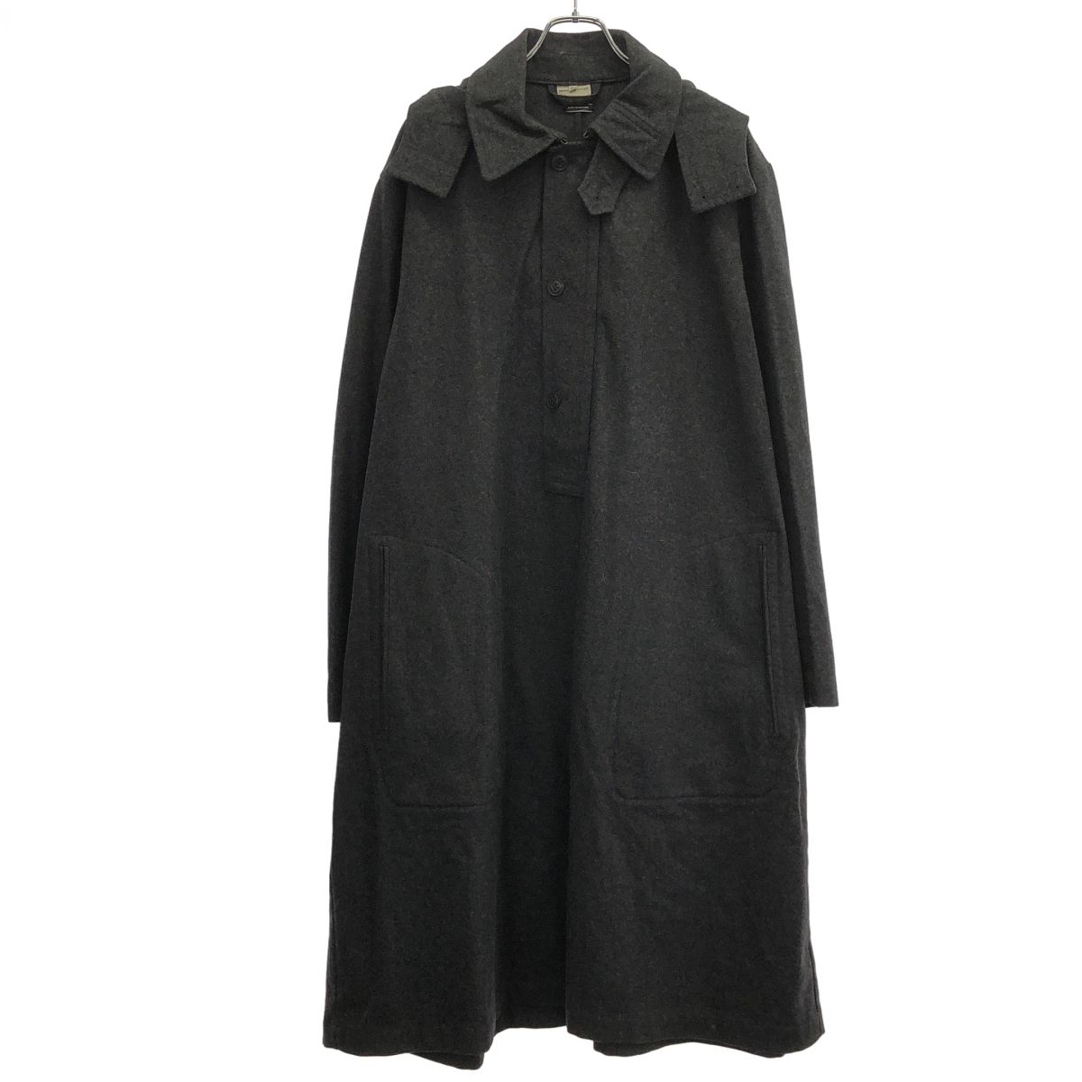 DRIES VAN NOTEN ドリスヴァンノッテン ライカ期 フーデッドウールワンピース 3351-1303 グレー L