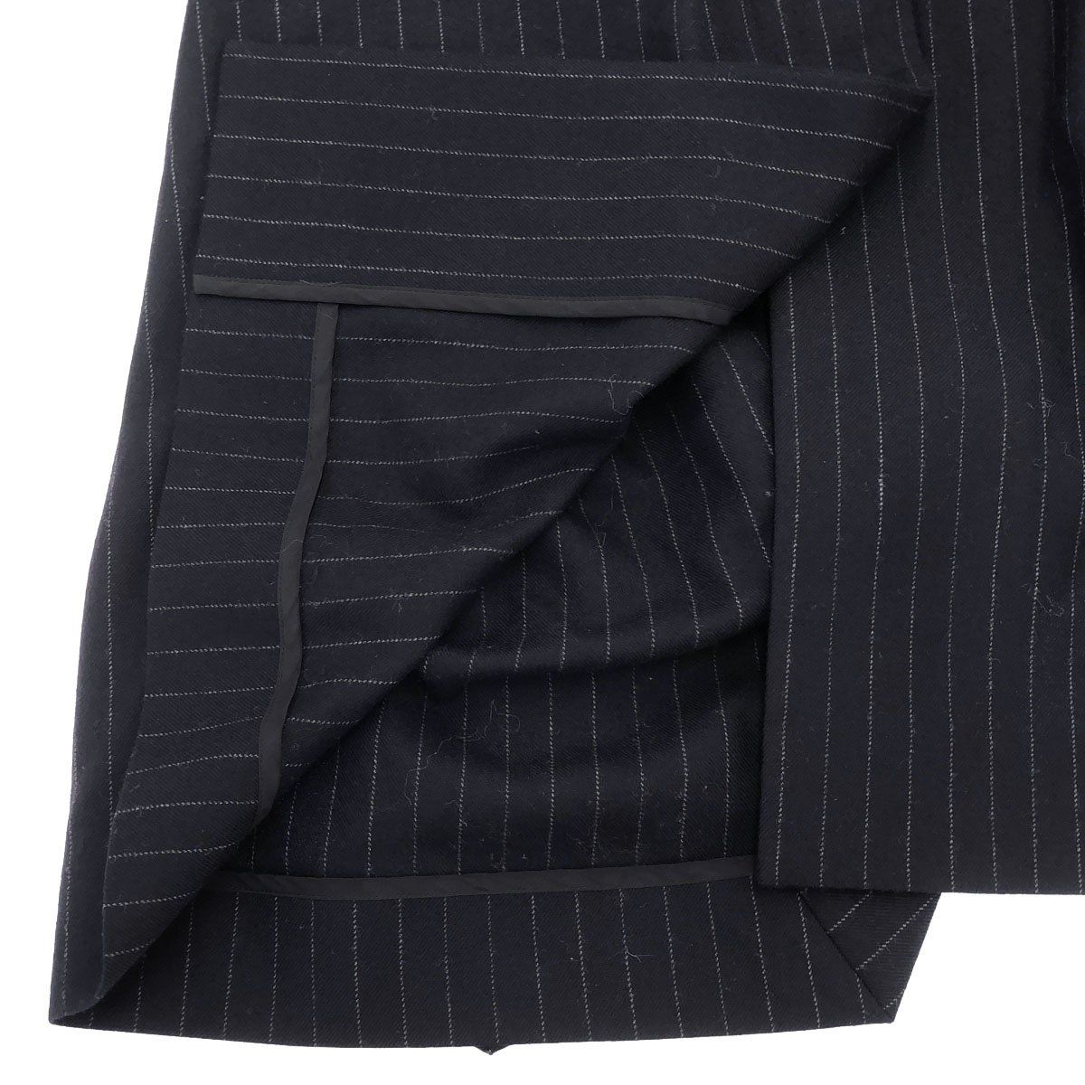 sacai サカイ 22AW Wool Knit×Chalk Stripe Dress コンビネーション
