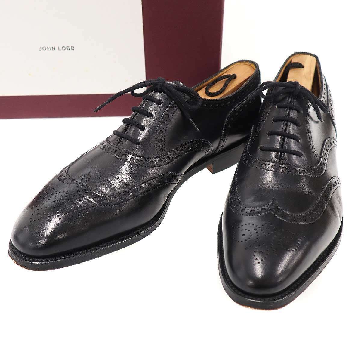 JOHN LOBB ジョン ロブ Stowey ストーウェイ ウィングチップレザーシューズ ブラック 8E