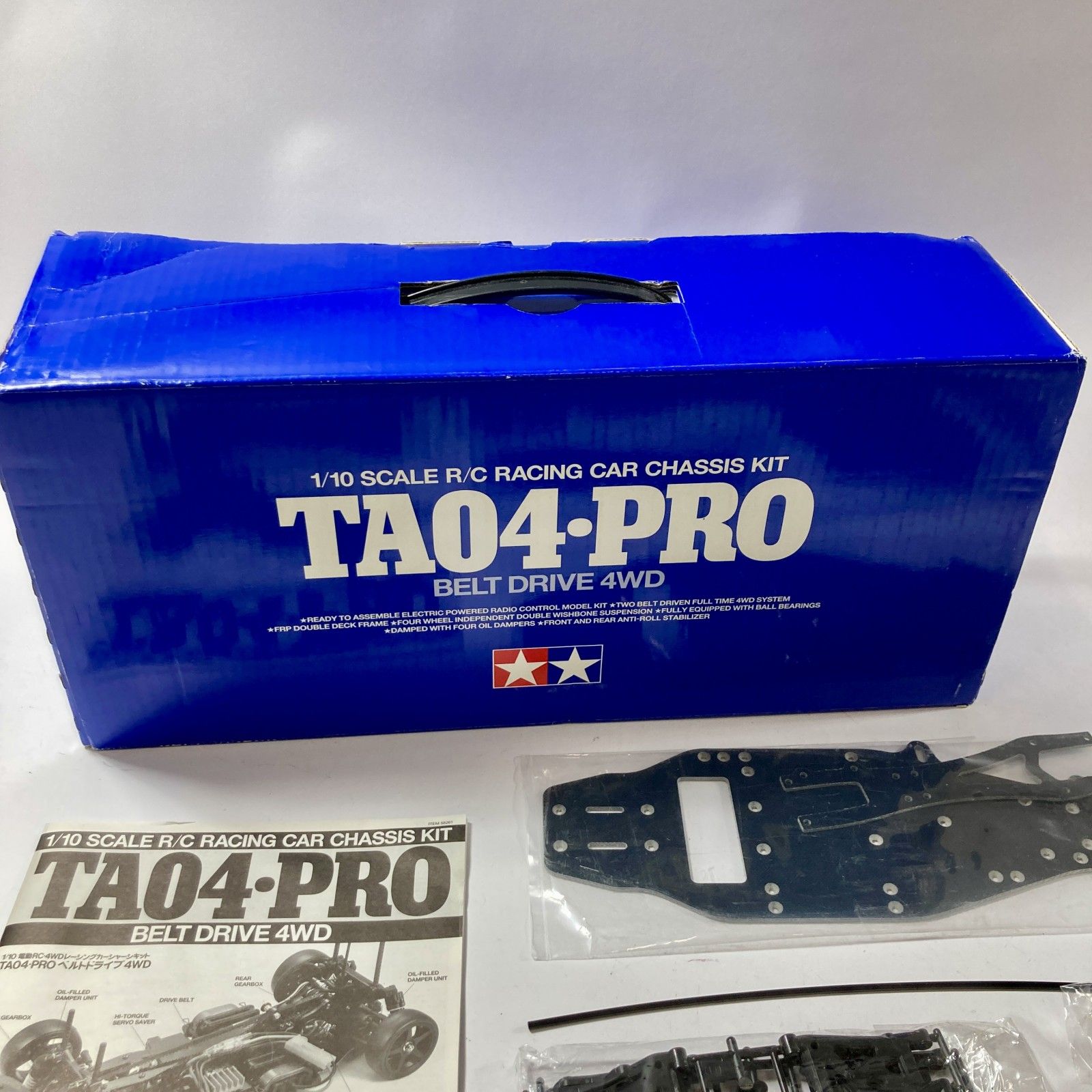 ★ TAMIYA タミヤ TA04-PRO ブルーコレクション 1/10スケール電動ラジコンカーシャーシキット 未検品 現状品