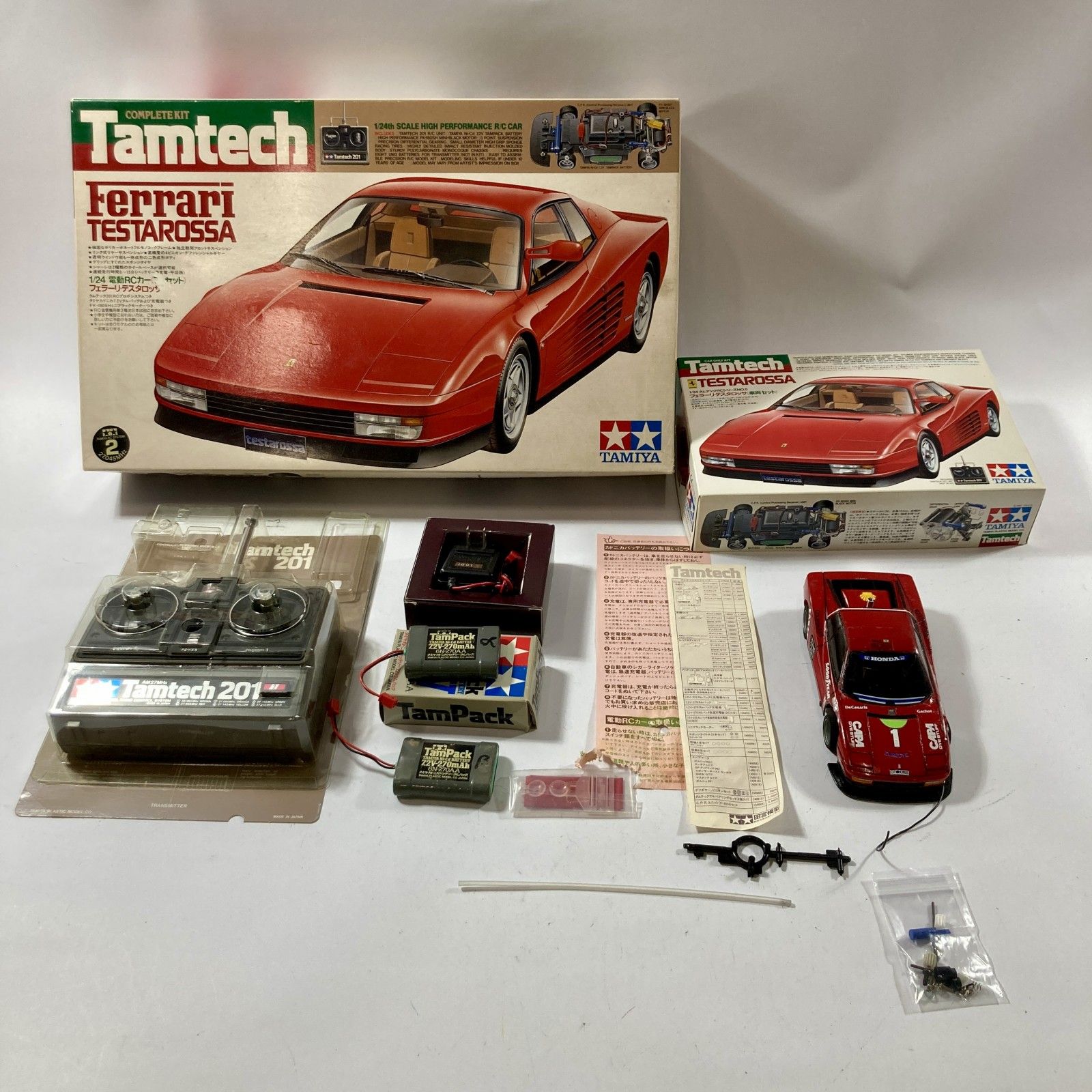 ★ TAMIYA タミヤ フェラーリ テスタロッサ 1/24スケールプラモデルキット 動作未 ジャンク品