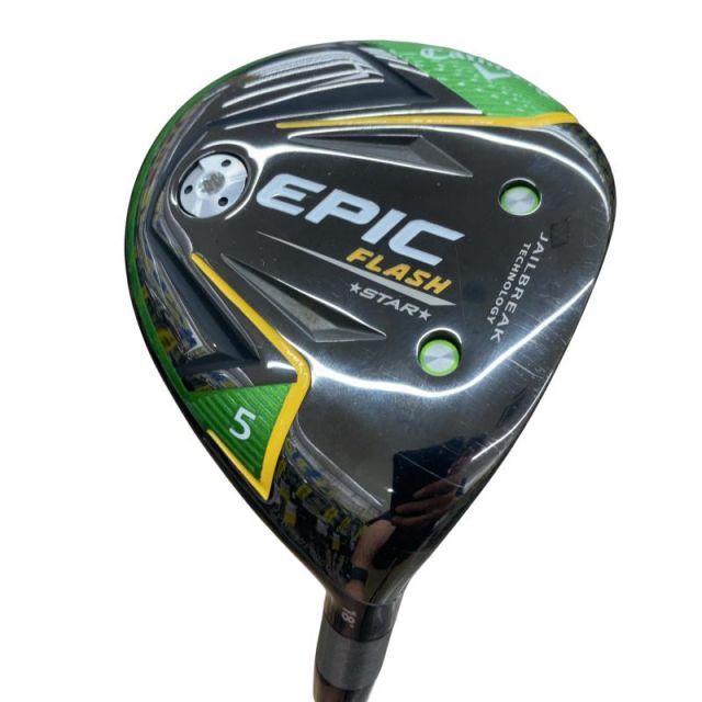 【中古】 キャロウェイ EPIC FLASH STAR 5W フェアウェイウッド FW 純正特注シャフト (フレックスS) メンズ 男性用 右利き 右用 Cランク ゴルフクラブ