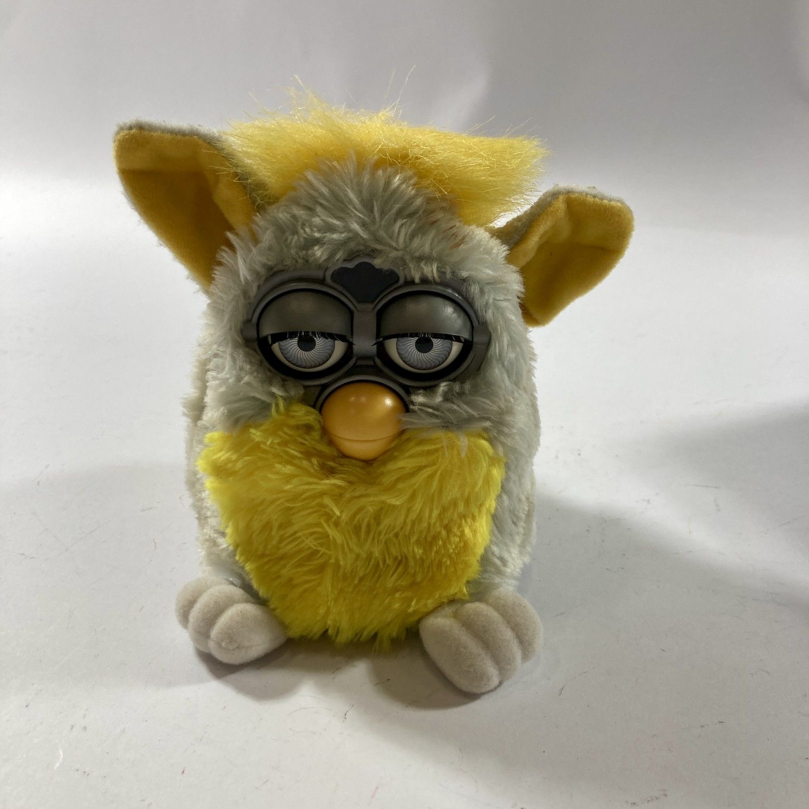 ☆ Furby 初代 ファービー 1990年代 グレー イエロー 平成レトロ TOMY