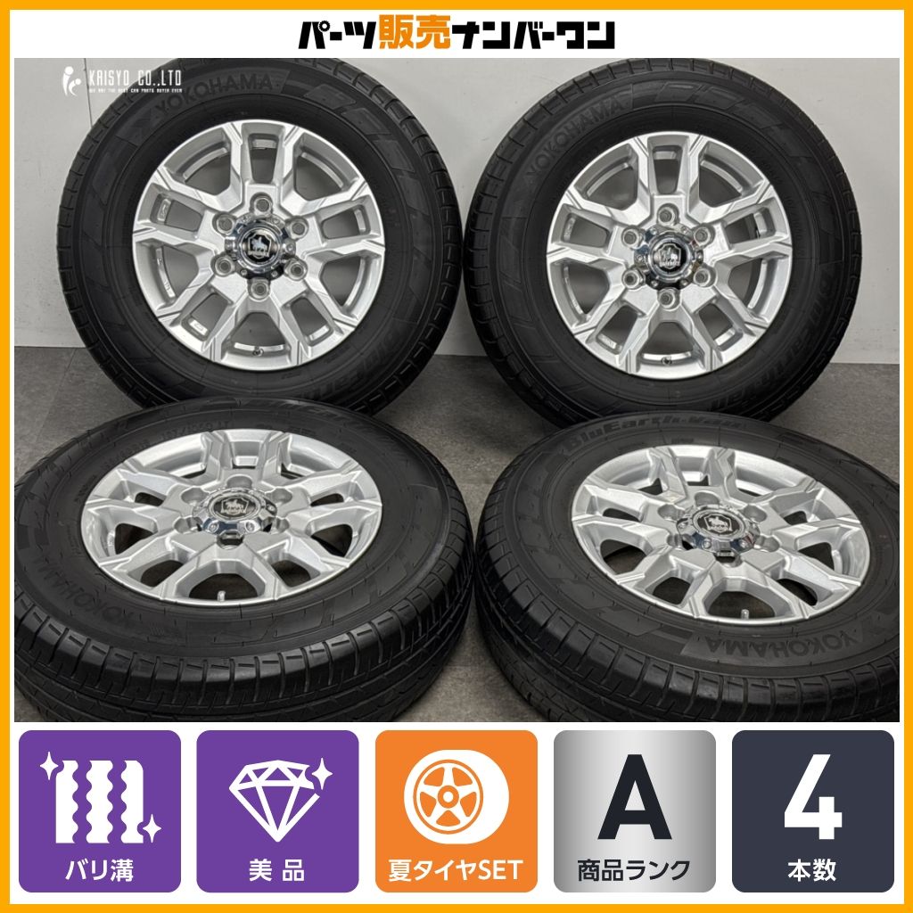 【バリ溝 美品】ベアロック バイソン 15in 6J +45 PCD139.7 ヨコハマ ブルーアース VAN RY55 195/80R15 LT NV350 キャラバン 即納可能