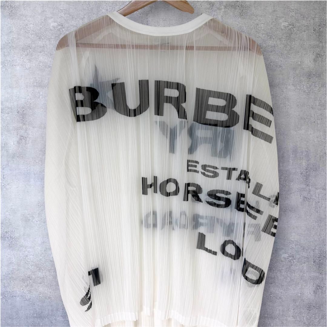 美品　バーバリー　ティッシ期 トップス　デカロゴカットソー BURBERRY