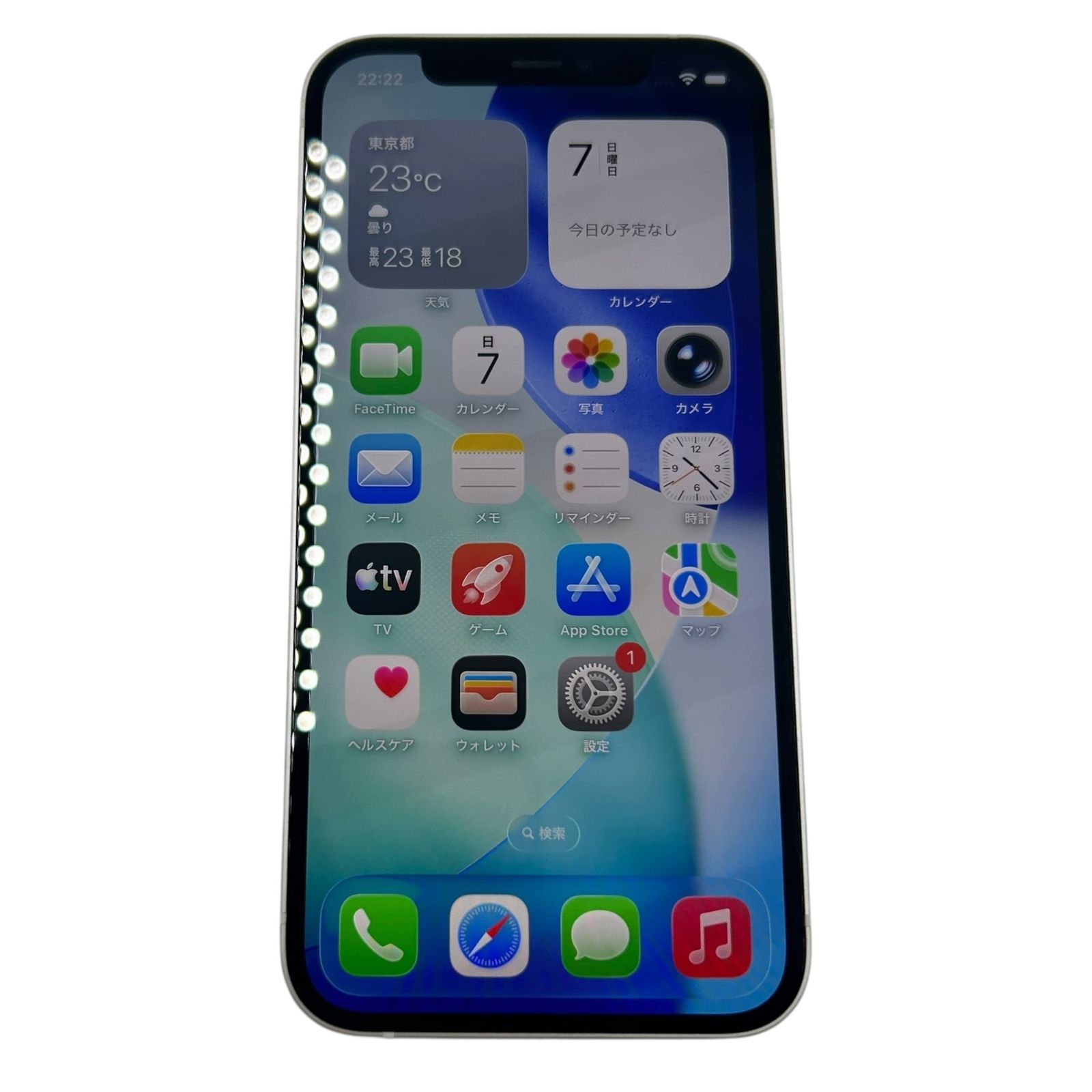■iPhone 12 64GB ホワイト MGHP3J/A 判定○ 動作確認済み バッテリー最大容量75％ SIMロックあり2632292,2632292