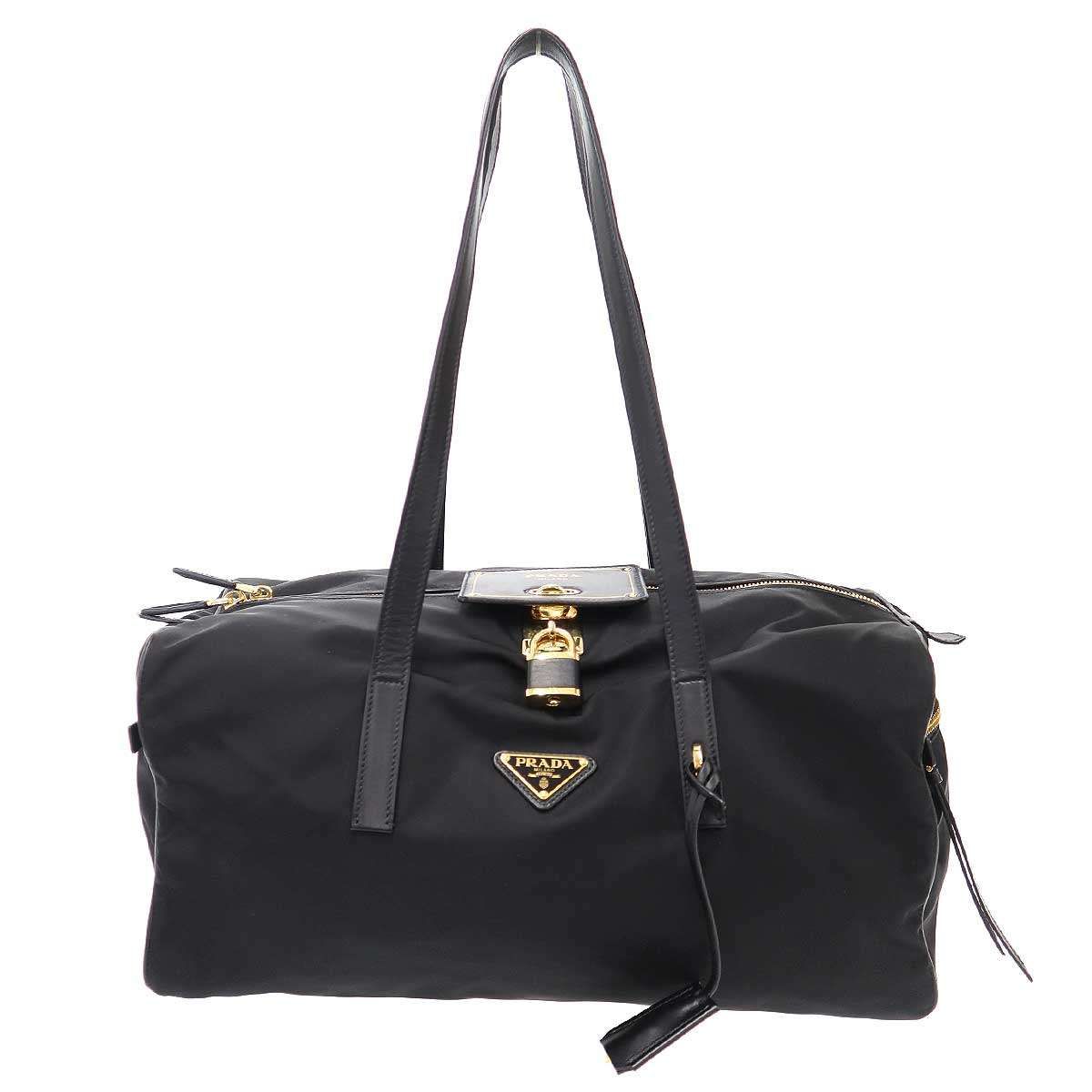 PRADA プラダ Re-Nylon ラージトップハンドルバッグ 1BB135RDLNF0002 ブラック
