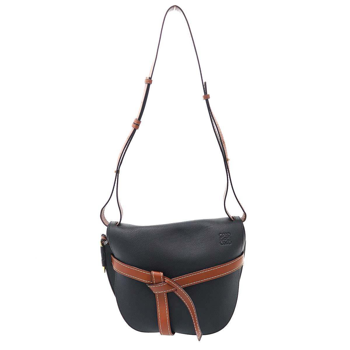 LOEWE ロエベ Gate Bag Small スモール ゲートショールダーバッグ ブラック ブラウン