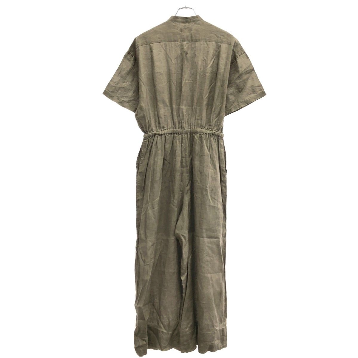 HYKE ハイク 25SS LINEN JUMPSUIT (LONG SLEEVE) リネン ジャンプ